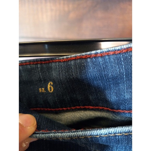Whbm Womens Slim Crop Denim Cuffed Jeans‎ Size 6 - Picture 5 of 15